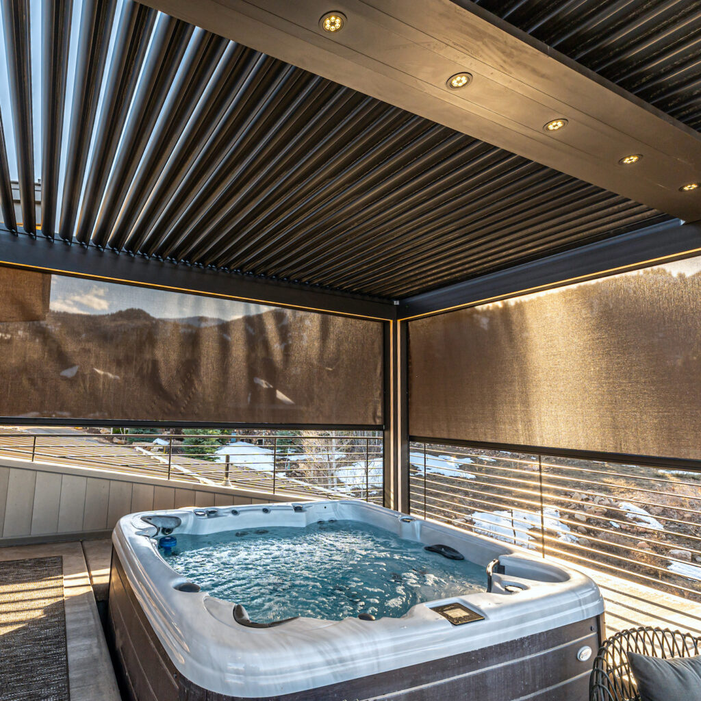 StruXure over hot tub